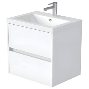 Изображение товара Тумба под раковину 1Marka Veil Ц0000036582, 60 см, подвесная, цвет белая аляска