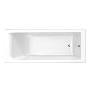 Изображение товара Ванна из искусственного камня Stworki Ольборг 170x80 см пристенная на ножках 576760 белая