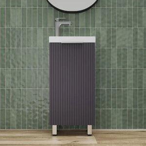 Изображение товара Тумба под раковину Style Line Соло ЛС-00002427, 40 см, цвет графит нубук