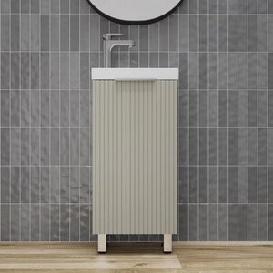 Изображение товара Тумба под раковину Style Line Соло ЛС-00002430, 40 см, цвет санд серая галька