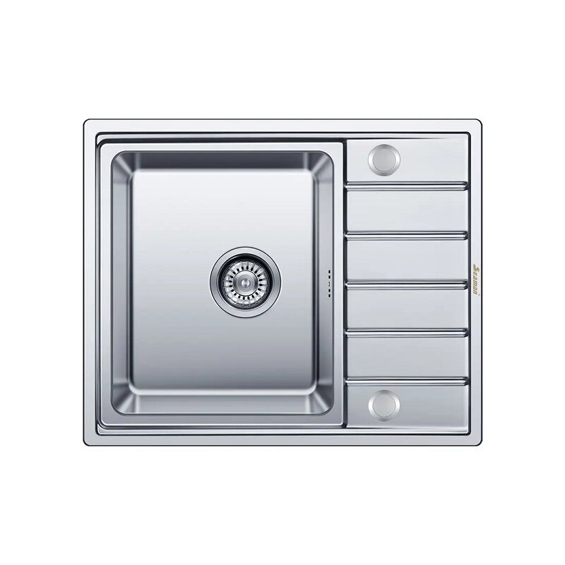 Изображение товара Кухонная мойка Seaman SMR-6150A.B Матовая нержавеющая сталь 61×50 см