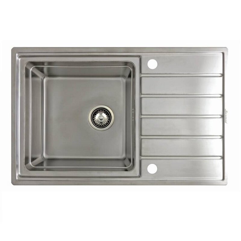 Изображение товара Кухонная мойка Seaman Eco Roma SMR-7850AK, 78 см, нержавеющая сталь, автоматический вентиль