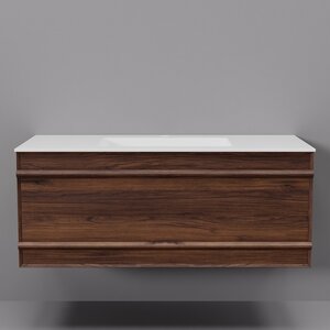 Изображение товара Тумба с раковиной ArtDecco Bridget ABR10W22S200, 100 см, черный орех