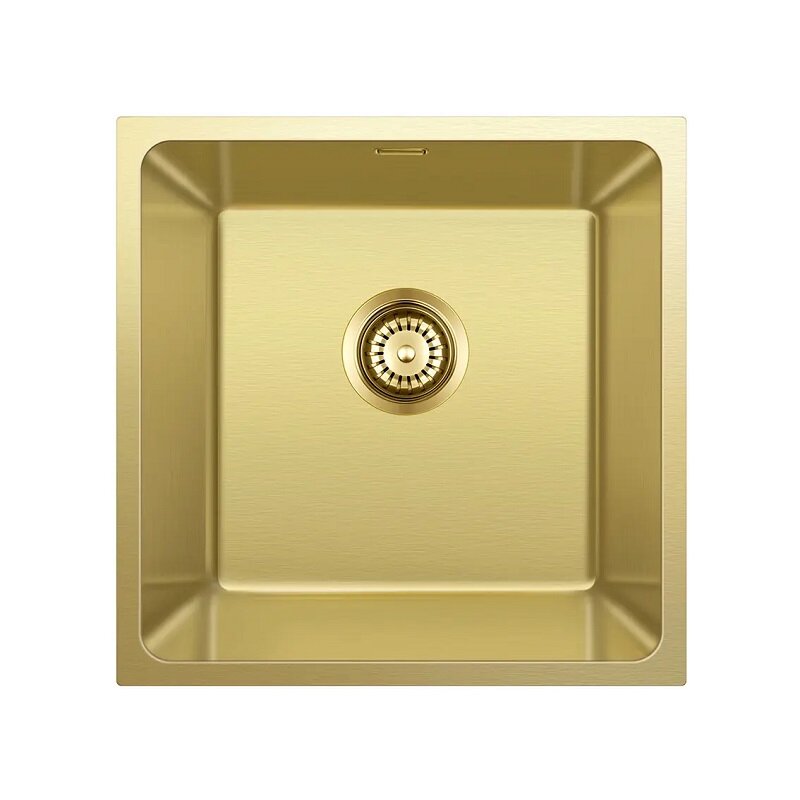 Изображение товара Кухонная мойка Seaman Eco Roma U SMR-4444A-AG.A 44 см цвет античное золото сатин PVD