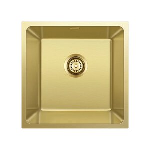 Изображение товара Кухонная мойка Seaman Eco Roma U SMR-4444A-AG.A, 44 см, цвет античное золото сатин PVD