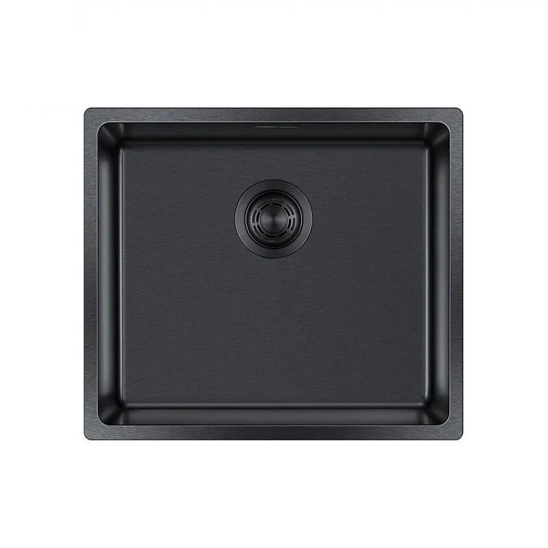 Изображение товара Кухонная мойка Seaman Eco Roma U SMR-4944A-GL светлая оружейная сталь 49 см