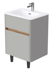 Изображение товара Тумба под раковину 1Marka Mona Ц0000043597, 60 см напольная, агатовый серый