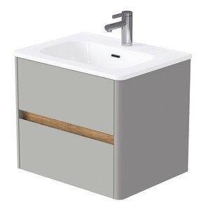 Изображение товара Тумба под раковину 1Marka Mona 60 см подвесная агатовый серый