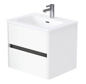 Изображение товара Тумба под раковину 1Marka Mona Ц0000043596, 60 см подвесная, белый матовый