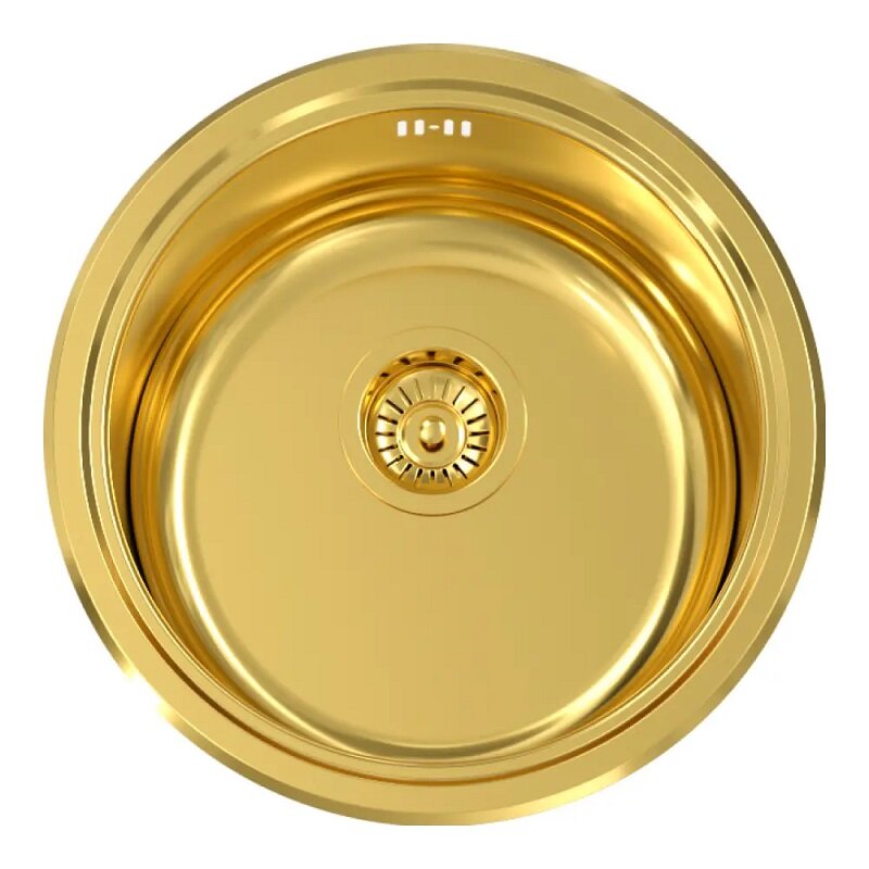 Изображение товара Кухонная мойка Seaman Eco Wien SWT-450A-GP.A, золото полированное PVD, 45 см