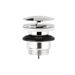 Изображение товара Донный клапан Kludi Rotexa 1047105-00 для раковины с переливом хром Германия