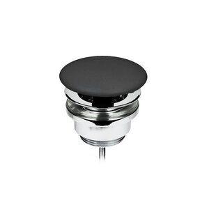 Изображение товара Донный клапан Kludi Rotexa 1047039-00 для раковины, с переливом, цвет черный матовый