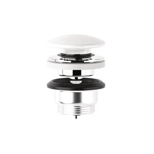 Изображение товара Донный клапан Kludi Rotexa 1047043-00 для раковины, с переливом, цвет белый