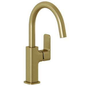 Изображение товара Смеситель для раковины Kludi Renon 42027N075 с донным клапаном золото брашированное