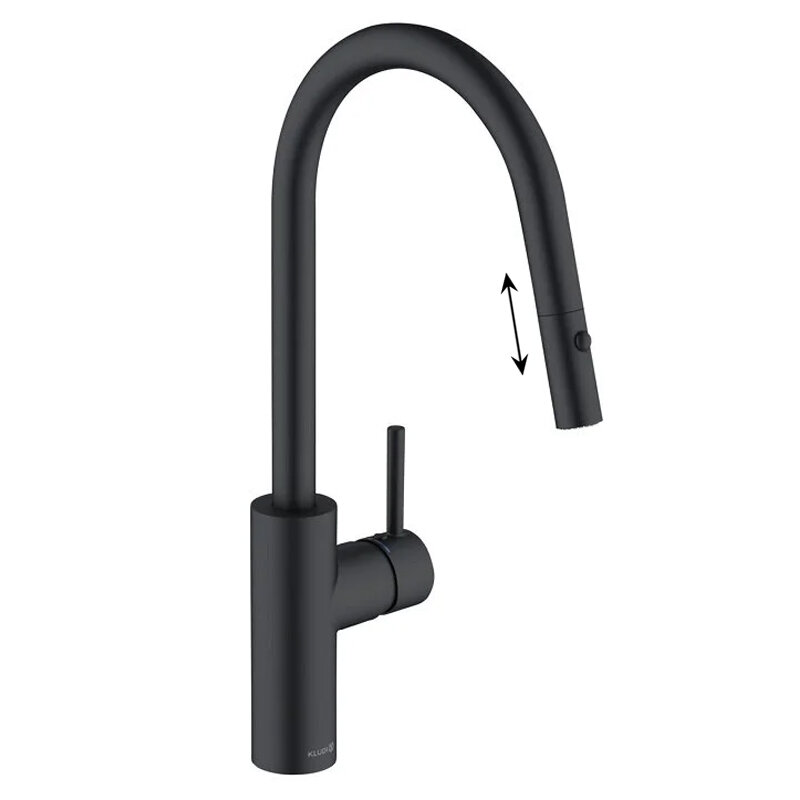 Изображение товара Электронный кухонный смеситель Kludi E-GO Voice 423006677 с вытяжным изливом