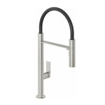 Смеситель для кухонной мойки Kludi Qord 56859N575, с гибким изливом, никель брашированный
