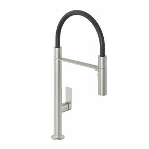 Изображение товара Смеситель для кухонной мойки Kludi Qord 56859N575, с гибким изливом, никель брашированный