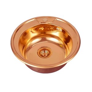 Изображение товара Кухонная мойка Seaman Eco Wien SWT-490-CP.А 49 см медь PVD современная и надежная