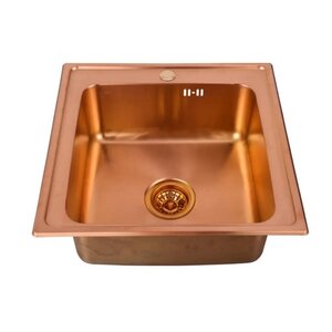 Изображение товара Кухонная мойка Seaman Eco Wien SWT-5050-CS.A, 50 см, цвет медь сатин PVD