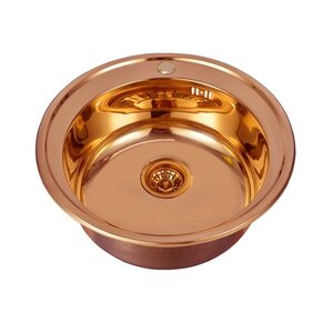 Изображение товара Кухонная мойка Seaman Eco Wien SWT-510-CP.A, 51 см, цвет медь полированная PVD