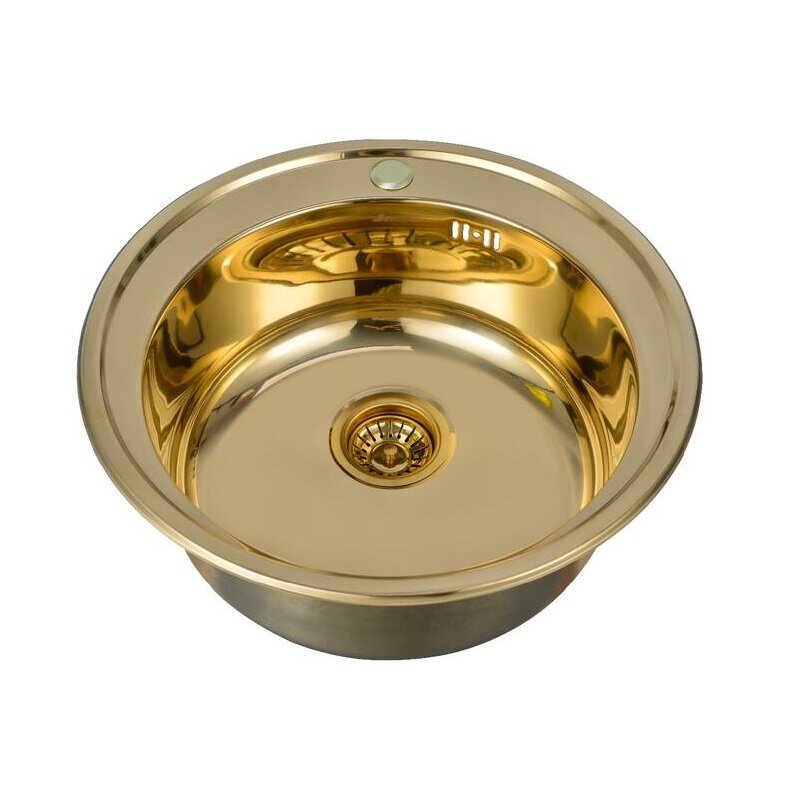 Изображение товара Кухонная мояка Seaman Eco Wien SWT-510-GP.A 51 см золото полированное PVD