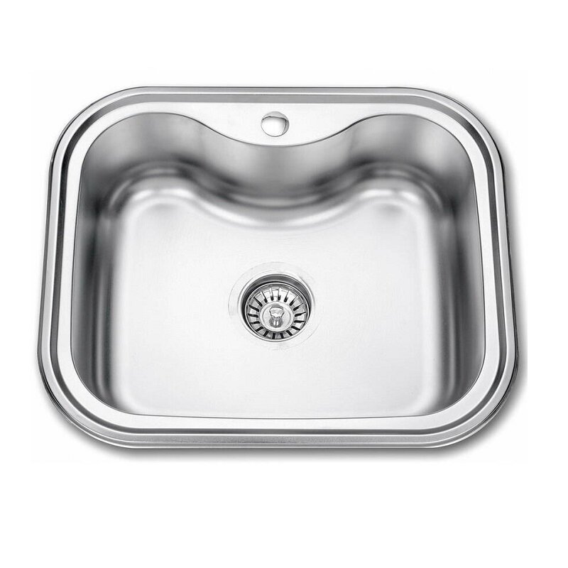 Изображение товара Кухонная мойка Seaman Eco Wien SWT-5848.A из нержавеющей стали 58 см врезная