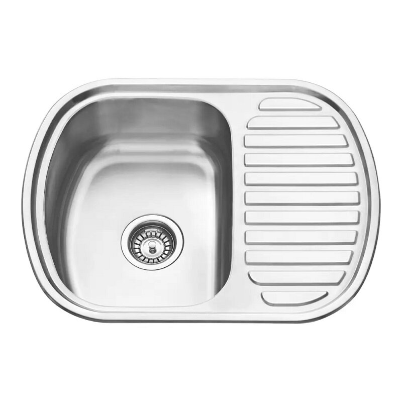 Изображение товара Кухонная мойка Seaman Eco Wien SWT-6349.0, 63 см, с крылом, оборачиваемая, нержавеющая сталь