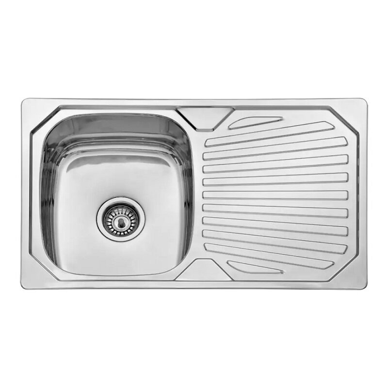 Изображение товара Кухонная мойка Seaman Eco Wien SWT-8048.0, 80 см, с крылом, оборачиваемая, нержавеющая сталь
