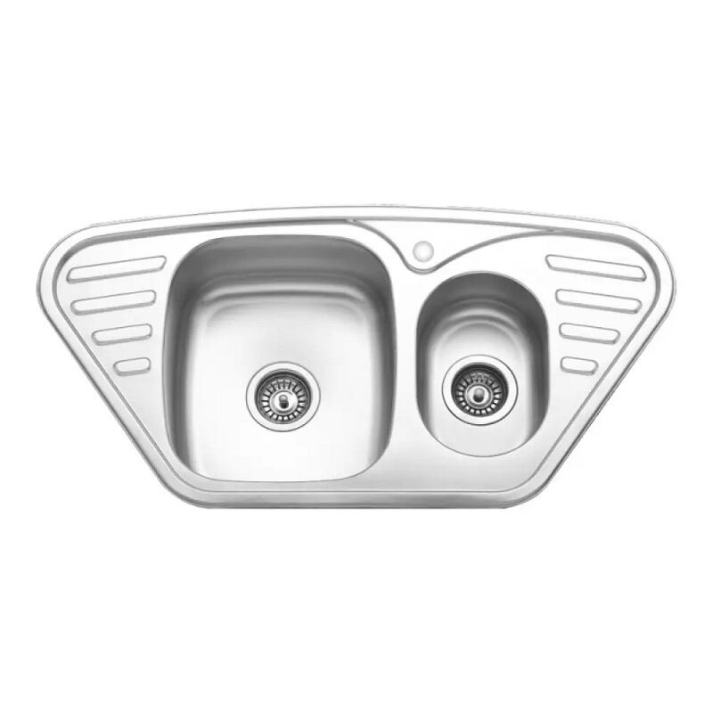 Изображение товара Кухонная мойка Seaman Eco Wien SWT-9850B.A, 62 см, малая часа справа, нержавеющая сталь