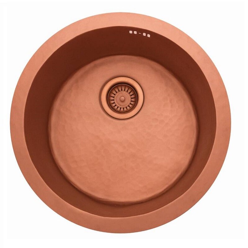 Изображение товара Кухонная мойка из меди Seaman Natural Genova SMC-460E-Supreme.A 46 см светлая медь