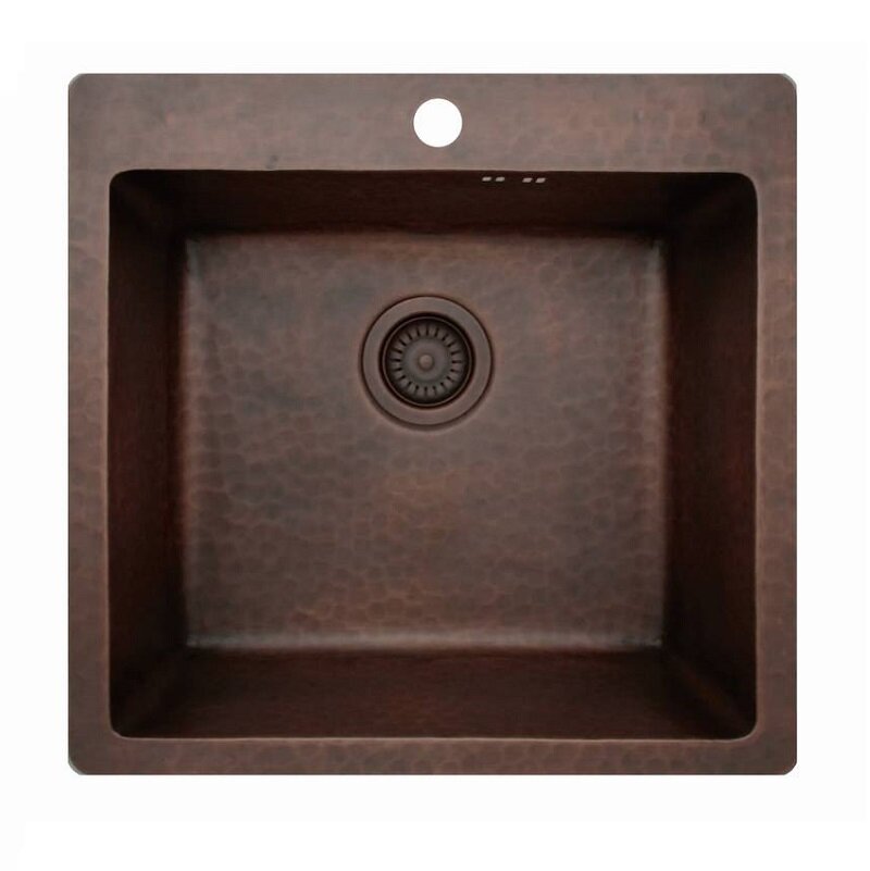 Изображение товара Кухонная медная мойка Seaman Natural Genova 53 см античная с эффектом состаренности