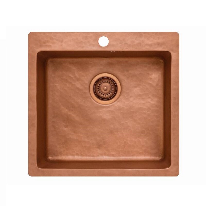 Изображение товара Кухонная медная мойка Seaman Natural Genova SMC-5351V-Supreme.A 53 см светлая медь