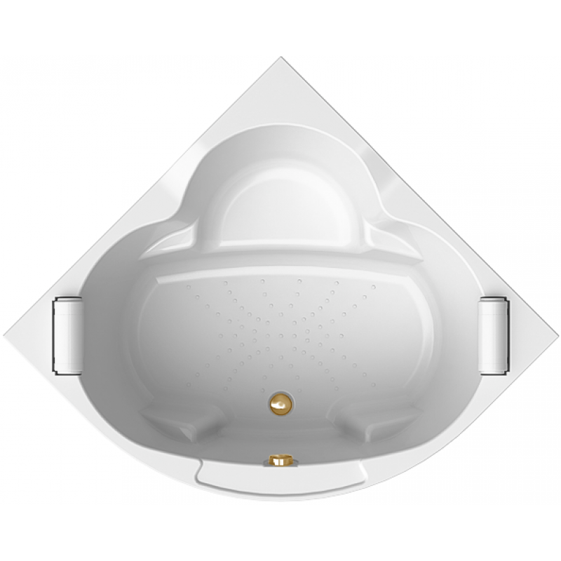 Изображение товара Акриловая ванна Радомир Сорренто 140х140 см с каркасом и подголовниками