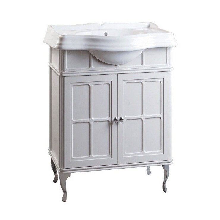 Изображение товара Тумба под раковину Caprigo Borgo 60  Б-177 bianco grigio