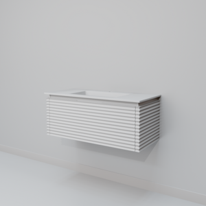 Изображение товара Тумба с раковиной Art Decco Jacqueline 100 см, подвесная, белая