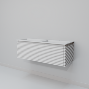 Изображение товара Тумба с раковиной Art Decco Jacqueline AJC12W34D200 120 см белая подвесная