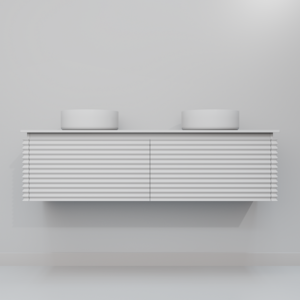 Изображение товара Тумба с раковиной Art Decco Jacqueline AJC15W34D300 белая 150 см