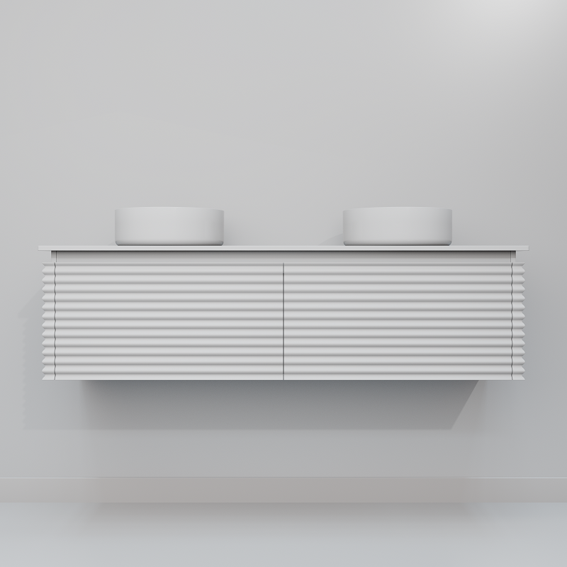 Изображение товара Тумба с раковинами и столешницей ArtDecco Jacqueline AJC15W34D300, 150 см, белый Изображение товара Тумба с раковинами и столешницей ArtDecco Jacqueline AJC15W34D300, 150 см, белый