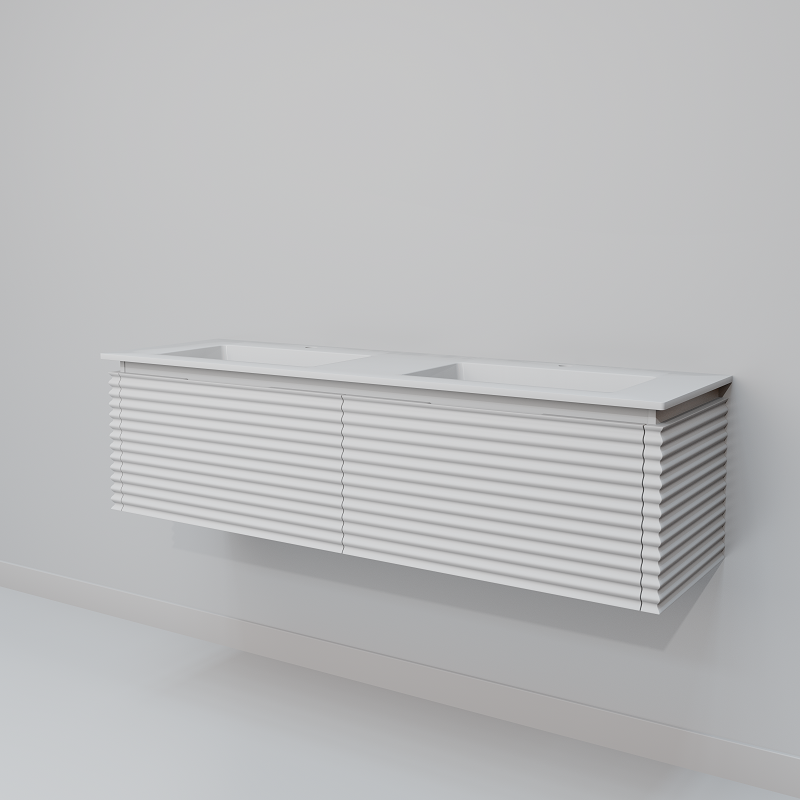 Изображение товара Тумба с раковиной ArtDecco Jacqueline AJC15W34D200, 150 см, белый
