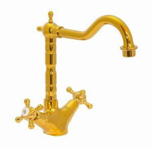 Изображение товара Смеситель для кухни Seaman Barcelone SSL-5079-SP в стиле ретро золото