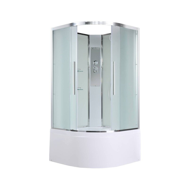 Изображение товара Душевая кабина AvaCan EM5010N 100x100 см без крыши с высоким поддоном стекло матовое