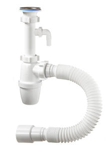 Изображение товара Сифон бутылочный Orio А-32079, 1 1/4" x 40 мм, с гофротрубой