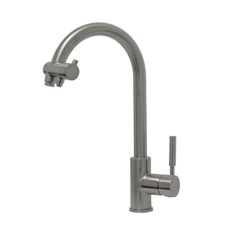 Изображение товара Смеситель для кухни Seaman Barcelone SSL-5226-MS с подключением фильтра никель сатин PVD