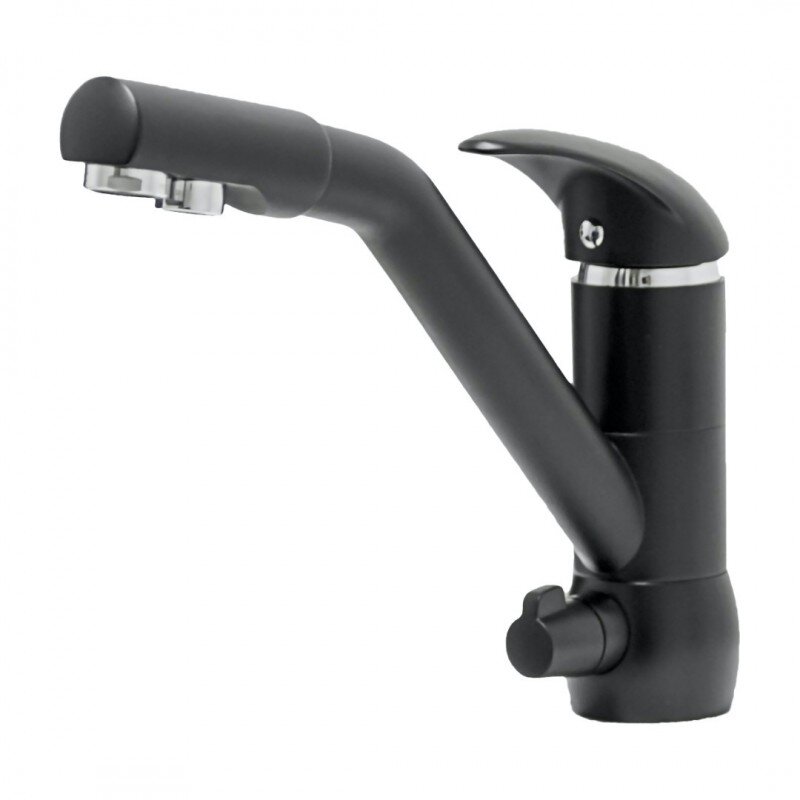 Изображение товара Смеситель для кухни Seaman Barcelone SSL-5361-NM с подключением фильтра черный матовый