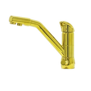 Изображение товара Смеситель Seaman Barcelone SSL-5361-SP для кухни с подключением фильтра золото