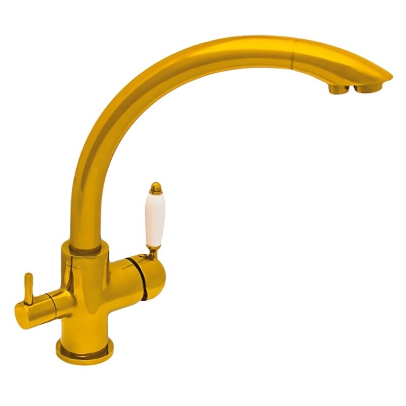 Изображение товара Смеситель для кухни Seaman Barcelone SSL-5382-SP с подключением фильтра золото