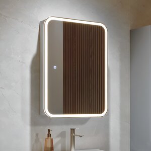 Изображение товара Зеркальный шкаф Alavann Cosmetic Light ALV1174001, 50 см, с подсветкой и приближением, белый