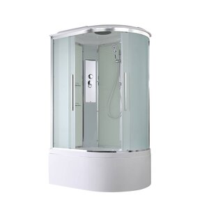 Изображение товара Душевая кабина AvaCan EM5812L/EM5812R 78196/78190, 120 x 80 см, с крышей, поддон высокий, левая/правая, стекло матовое, профиль хром