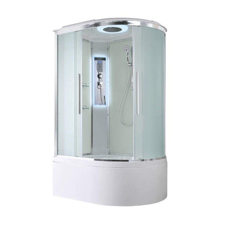 Изображение товара Душевая кабина AvaCan EM5811LLED/EM5811RLED 78186/78180, 110 x 80 см, с LED подсветкой, с крышей, поддон высокий, левая/правая, стекло матовое, профиль хром Изображение товара Душевая кабина AvaCan EM5811LLED/EM5811RLED 78186/78180, 110 x 80 см, с LED подсветкой, с крышей, поддон высокий, левая/правая, стекло матовое, профиль хром