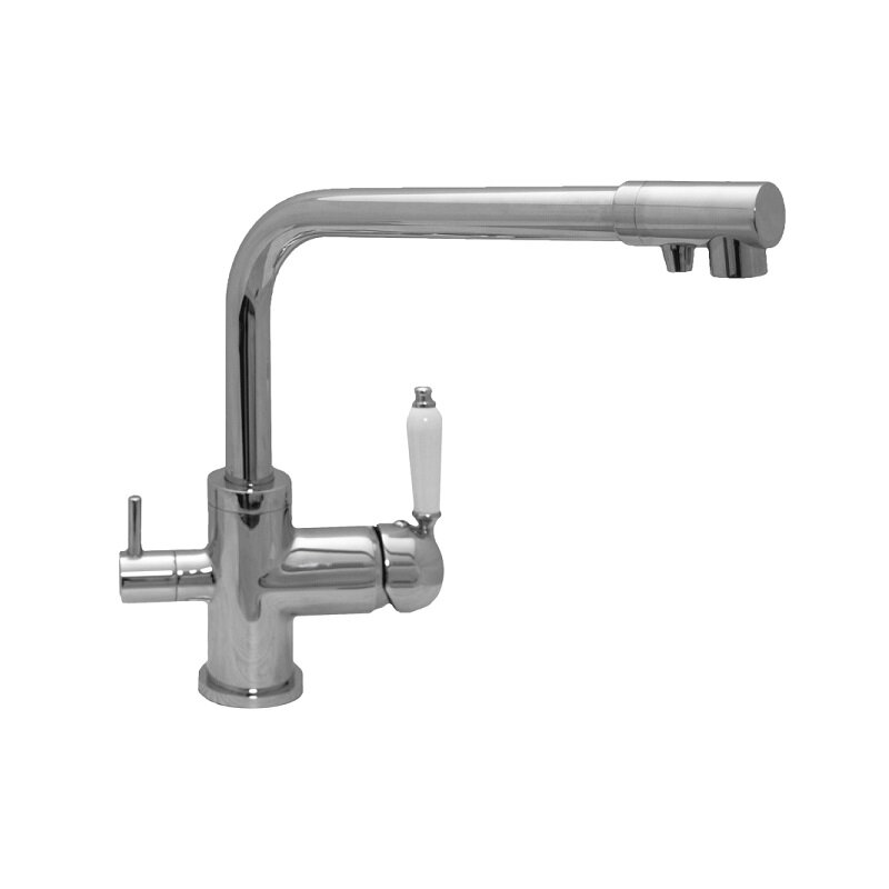 Изображение товара Смеситель для кухни Seaman Barcelone SSL-5384-WP с подключением фильтра и поворотным изливом